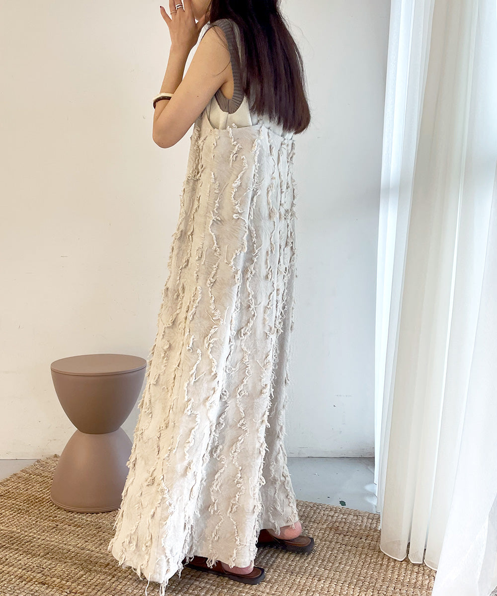 SHAGGY JACQUARD ONEPIECE