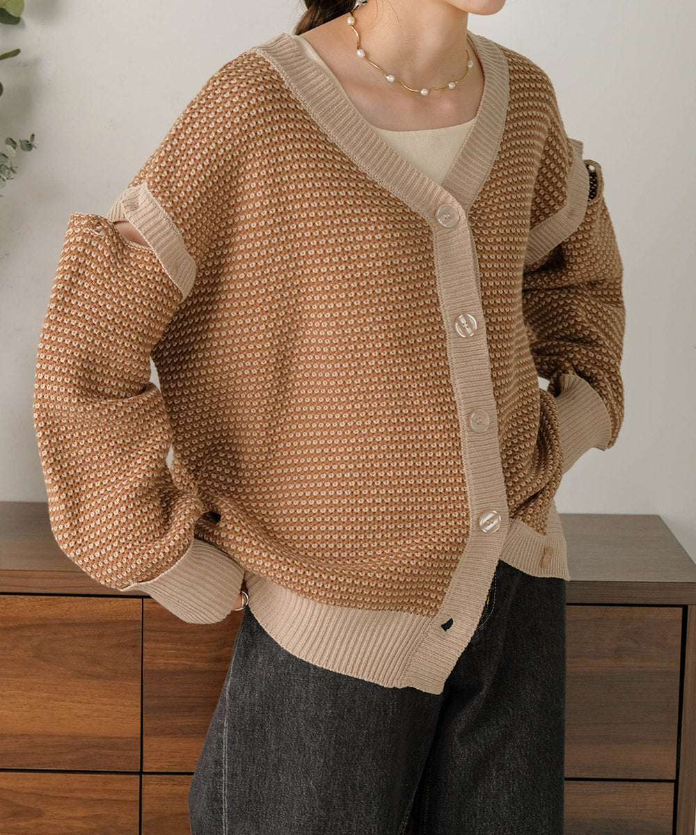 JACQUARD KNIT CARDIGAN
