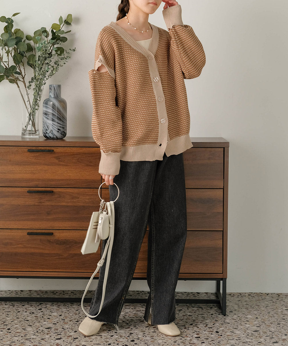 JACQUARD KNIT CARDIGAN