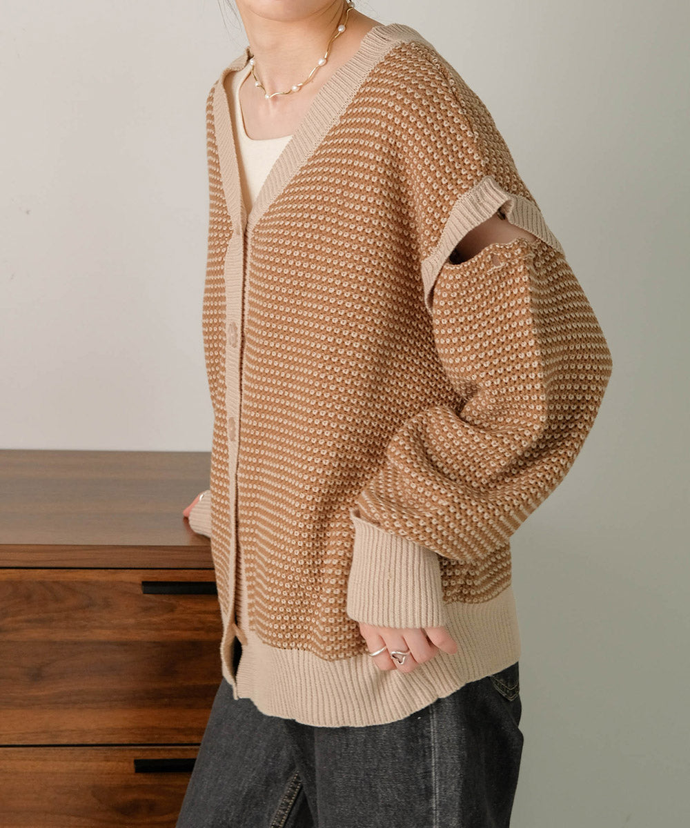 JACQUARD KNIT CARDIGAN