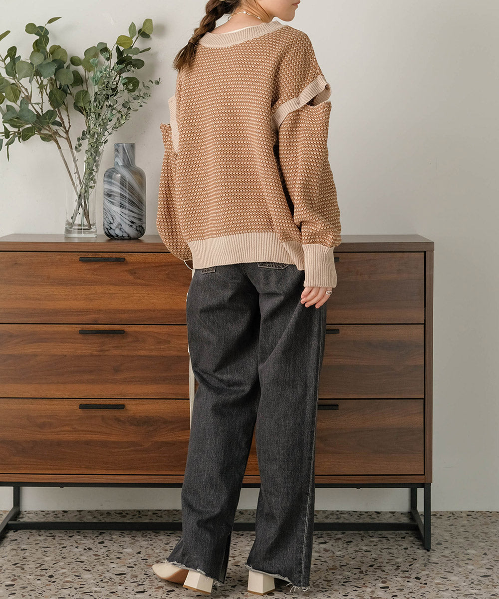 JACQUARD KNIT CARDIGAN