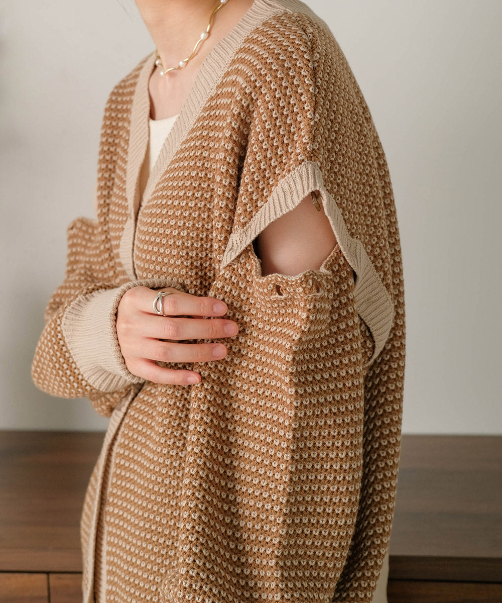 JACQUARD KNIT CARDIGAN