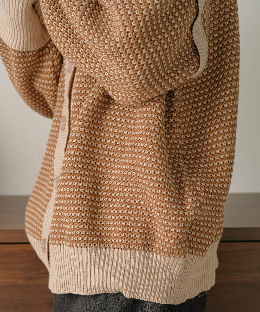 JACQUARD KNIT CARDIGAN