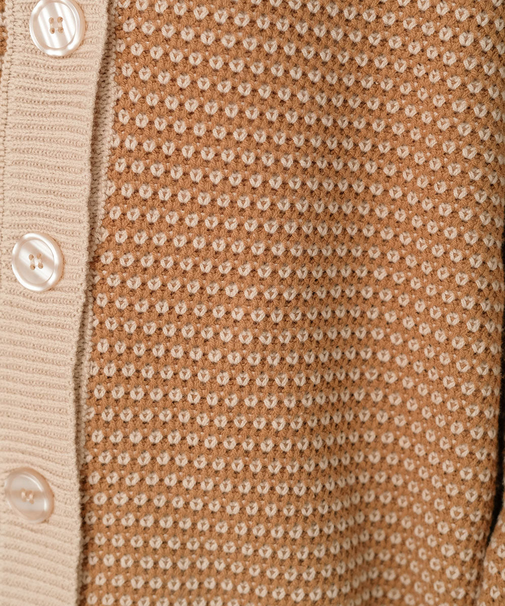JACQUARD KNIT CARDIGAN