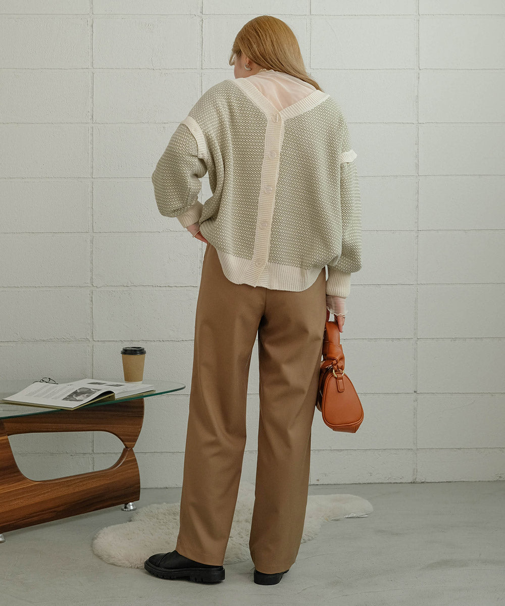 JACQUARD KNIT CARDIGAN