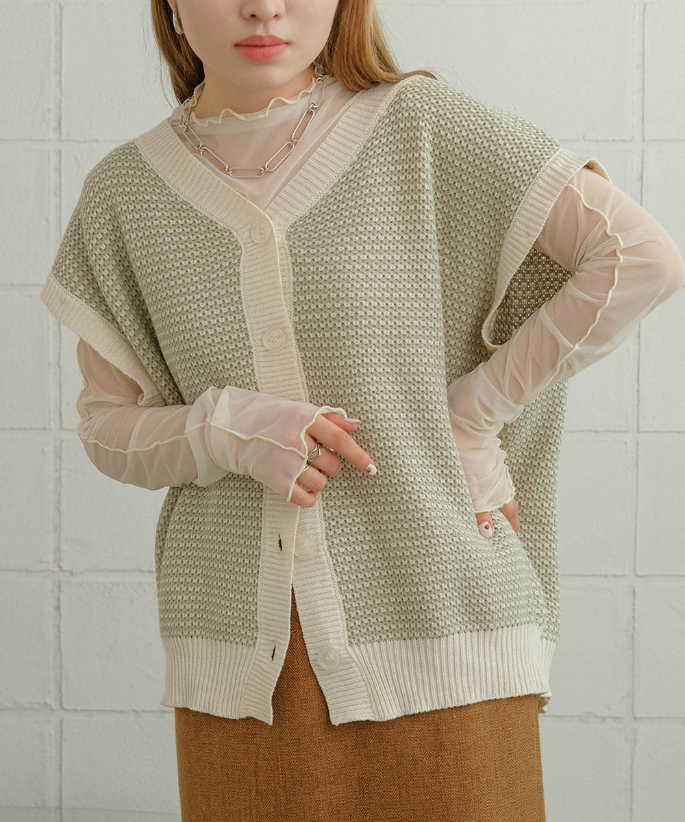 JACQUARD KNIT CARDIGAN