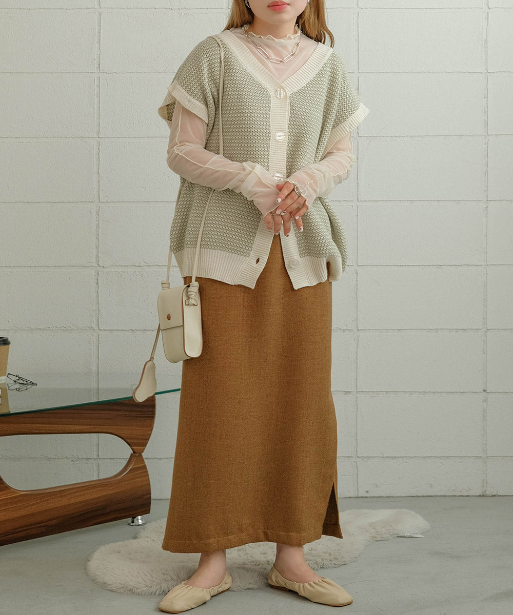 JACQUARD KNIT CARDIGAN