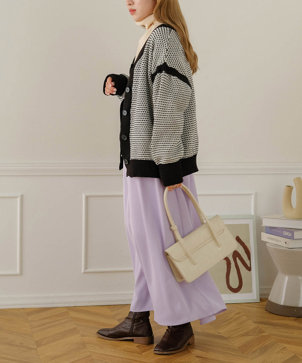 JACQUARD KNIT CARDIGAN