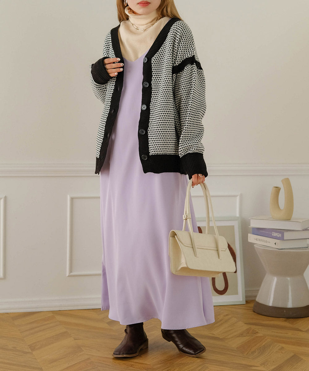 JACQUARD KNIT CARDIGAN