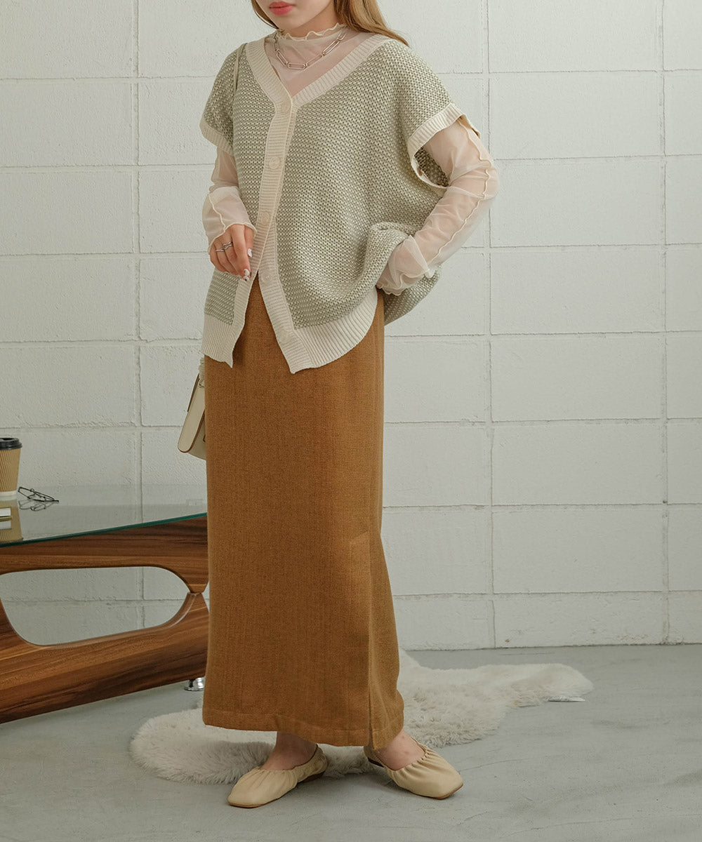 JACQUARD KNIT CARDIGAN