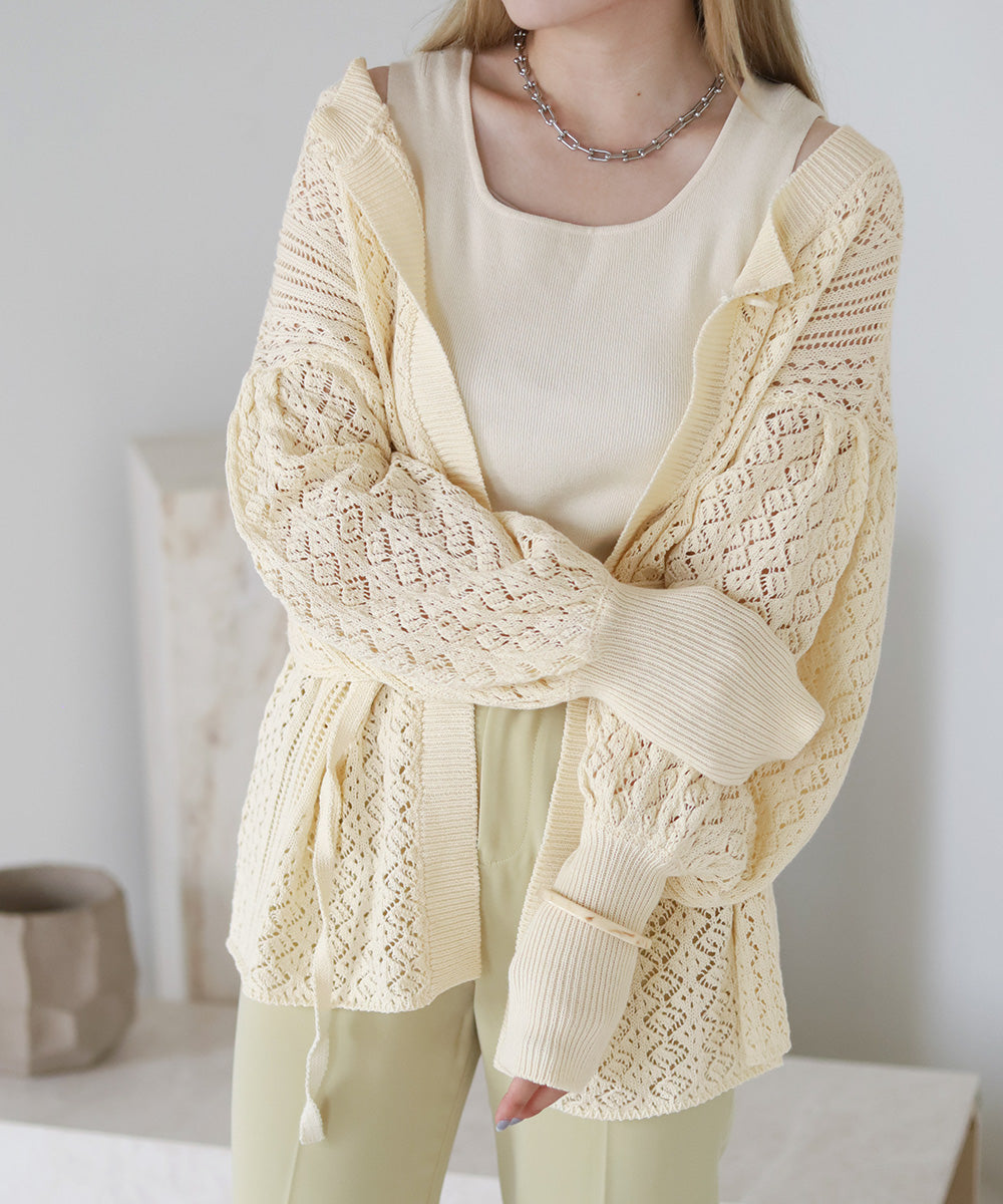 2WAY 花朵褶皱衬衫