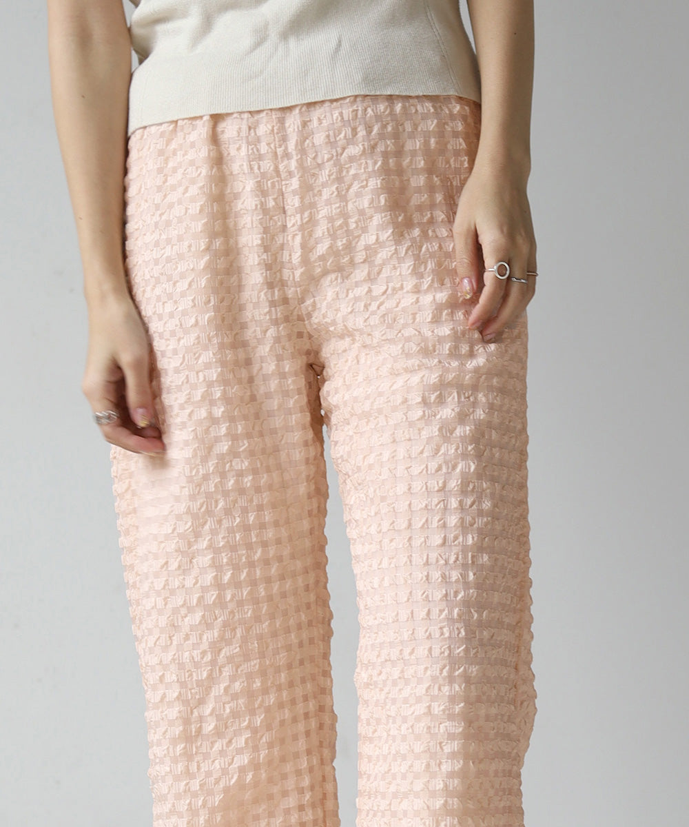 GINGHAM CHECK PANTS