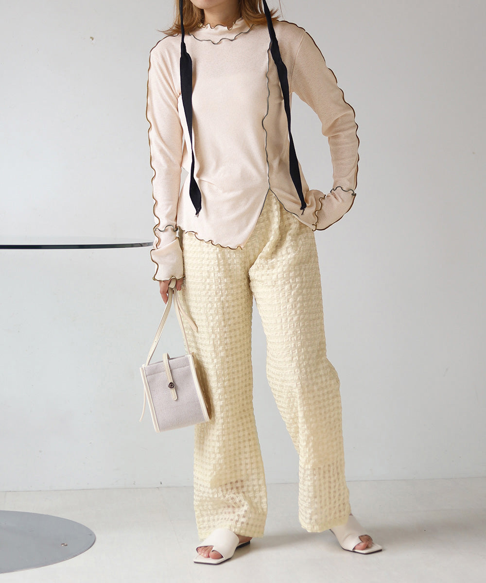 GINGHAM CHECK PANTS