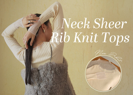 SHEER RIB  KNIT TOPS SERIES