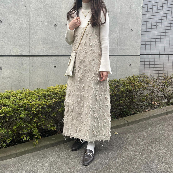 SHAGGY JACQUARD ONEPIECE