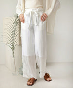 SHEER STRIPE PANTS