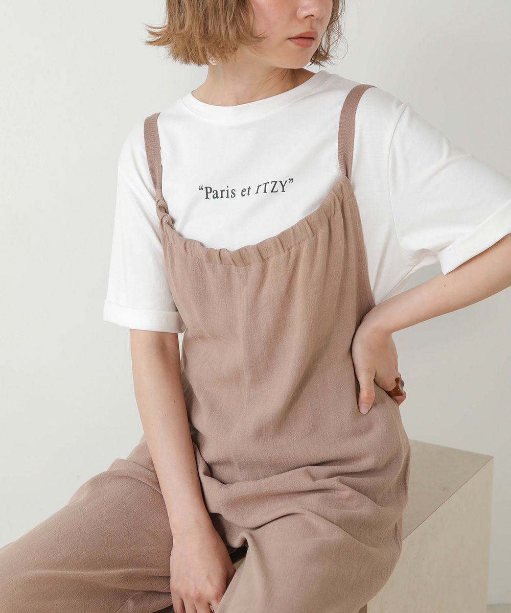 LINEN BLEND GATHERS All-IN-ONE