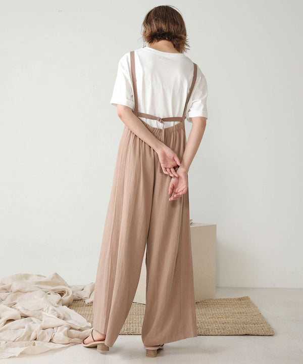 LINEN BLEND GATHERS All-IN-ONE