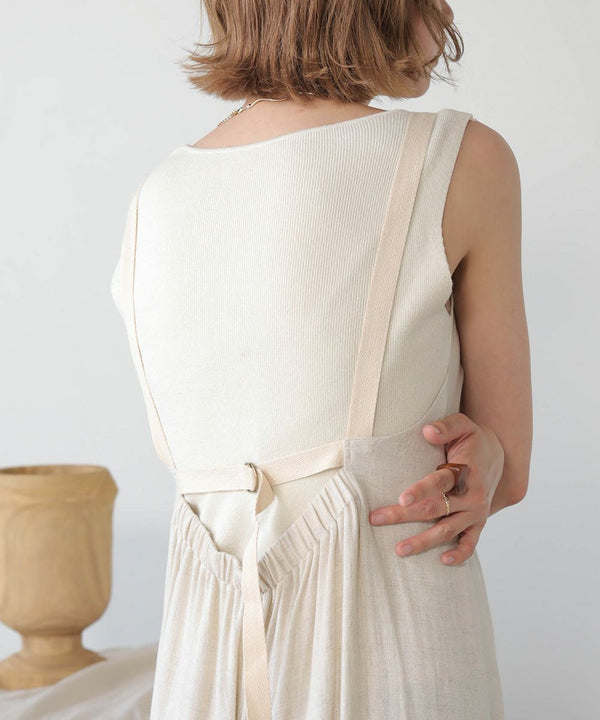 LINEN BLEND GATHERS All-IN-ONE