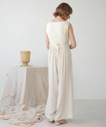 LINEN BLEND GATHERS All-IN-ONE