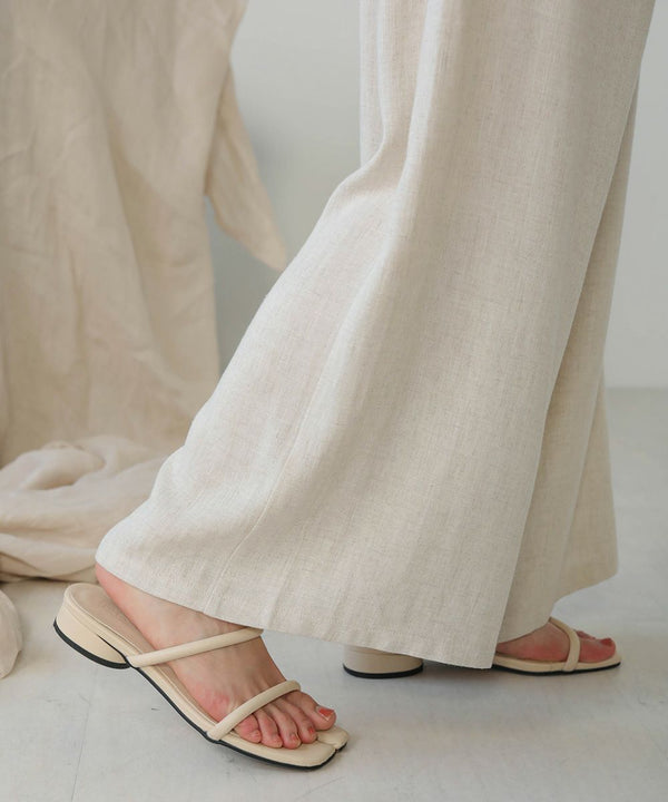 LINEN BLEND GATHERS All-IN-ONE