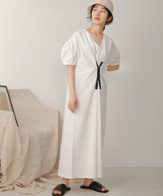 2WAY DESIGN LONG ONEPIECE