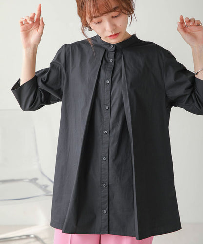 COTTON BROAD LANTERN SLEEVE BLOUSE