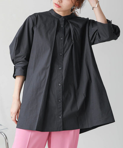 COTTON BROAD LANTERN SLEEVE BLOUSE