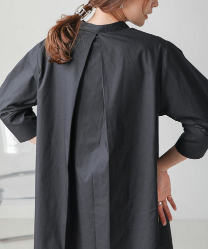 COTTON BROAD LANTERN SLEEVE BLOUSE