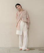 シアーストライプシャツ