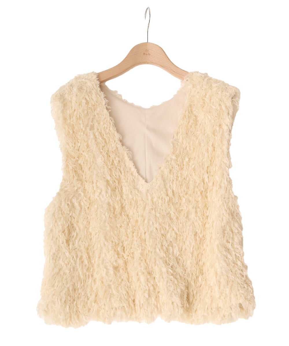 fringe 2way vest