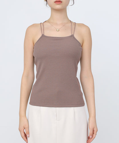 カップ付きバックストラップキャミ