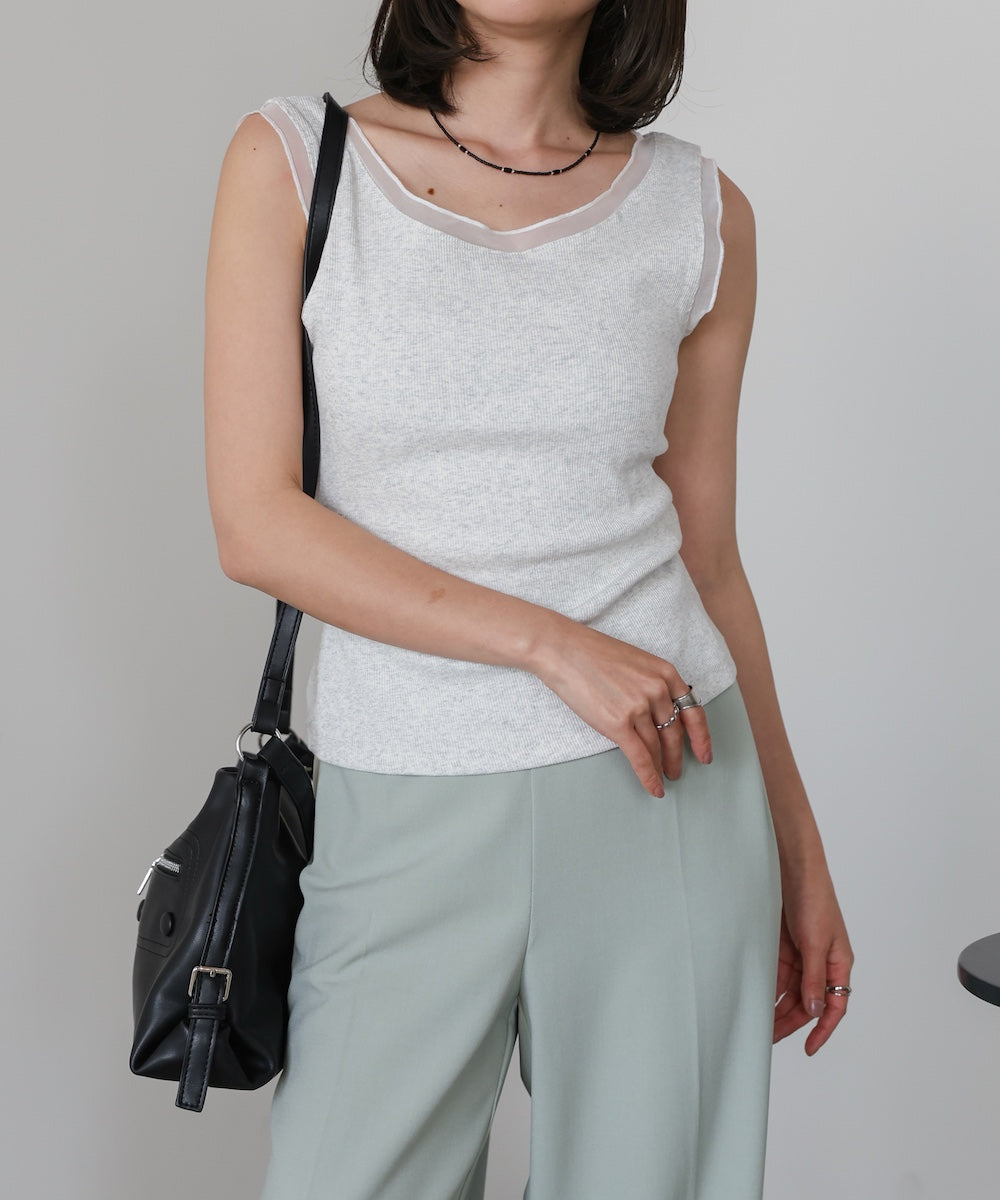 ベーシックシアーラインタンクトップ – Bab