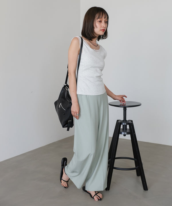ベーシックシアーラインタンクトップ