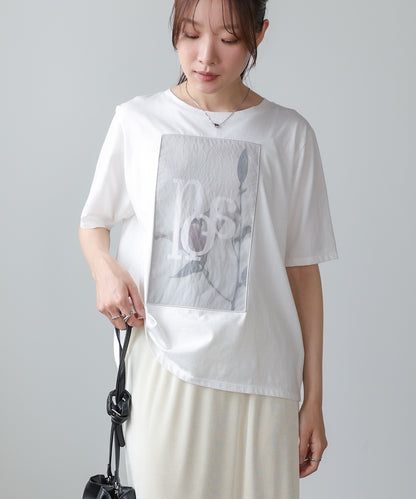 フラワーロゴプリントTee【Select by Bou Jeloud】