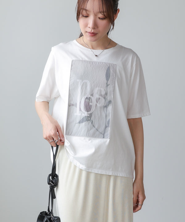 フラワーロゴプリントTee【Select by Bou Jeloud】
