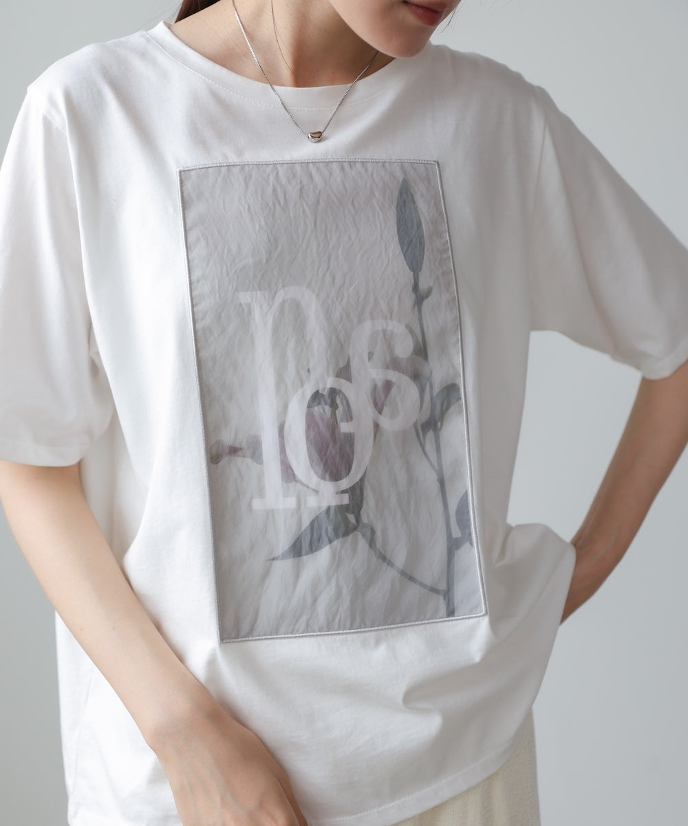 フラワーロゴプリントTee【Select by Bou Jeloud】