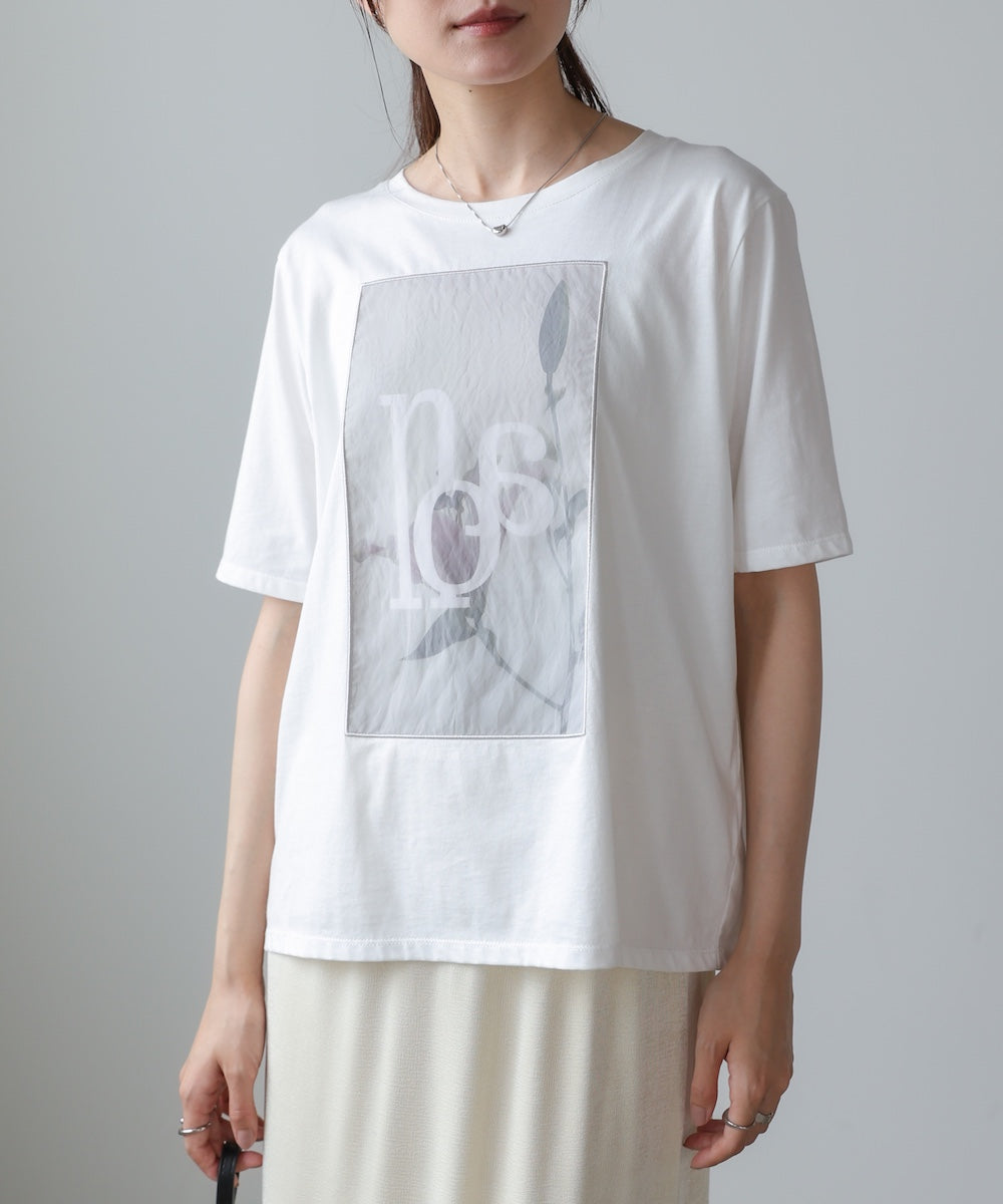 フラワーロゴプリントTee【Select by Bou Jeloud】