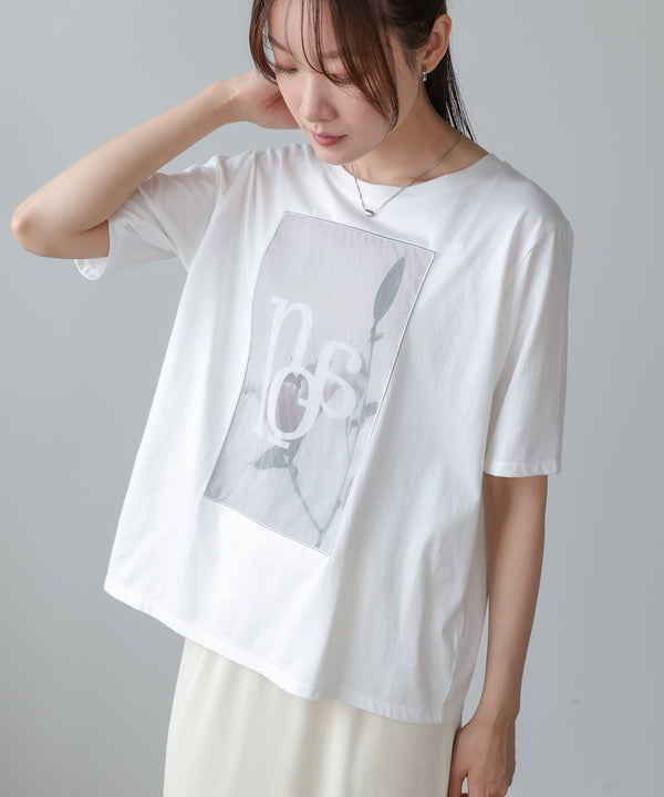 フラワーロゴプリントTee【Select by Bou Jeloud】