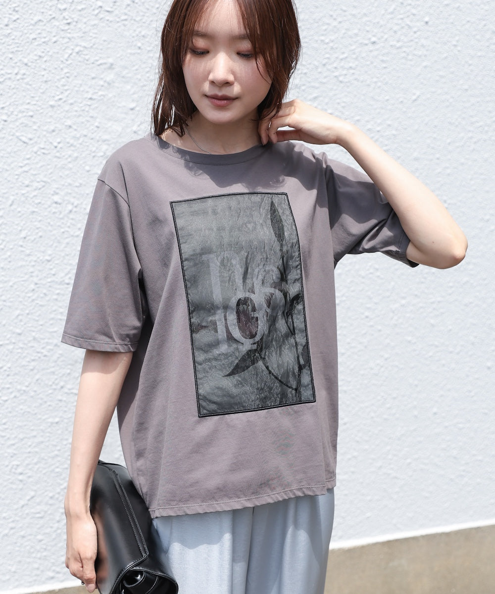 フラワーロゴプリントTee【Select by Bou Jeloud】
