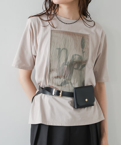 フラワーロゴプリントTee【Select by Bou Jeloud】