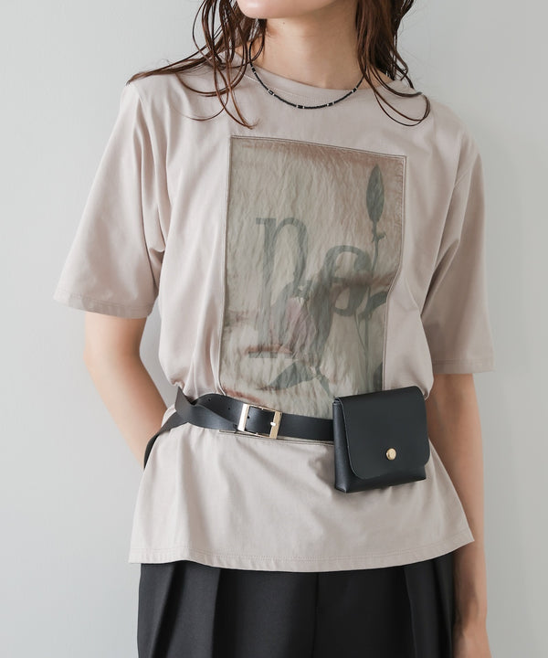 フラワーロゴプリントTee【Select by Bou Jeloud】