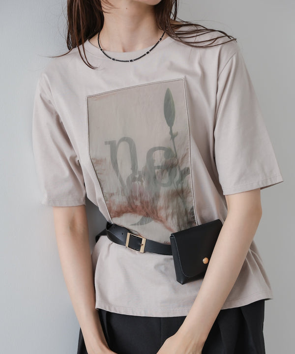フラワーロゴプリントTee【Select by Bou Jeloud】