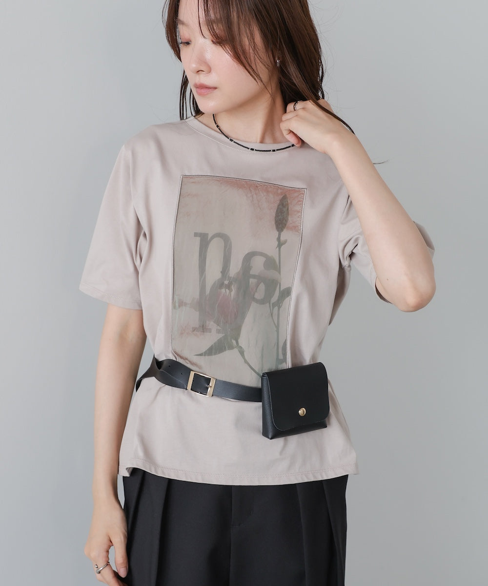 フラワーロゴプリントTee【Select by Bou Jeloud】