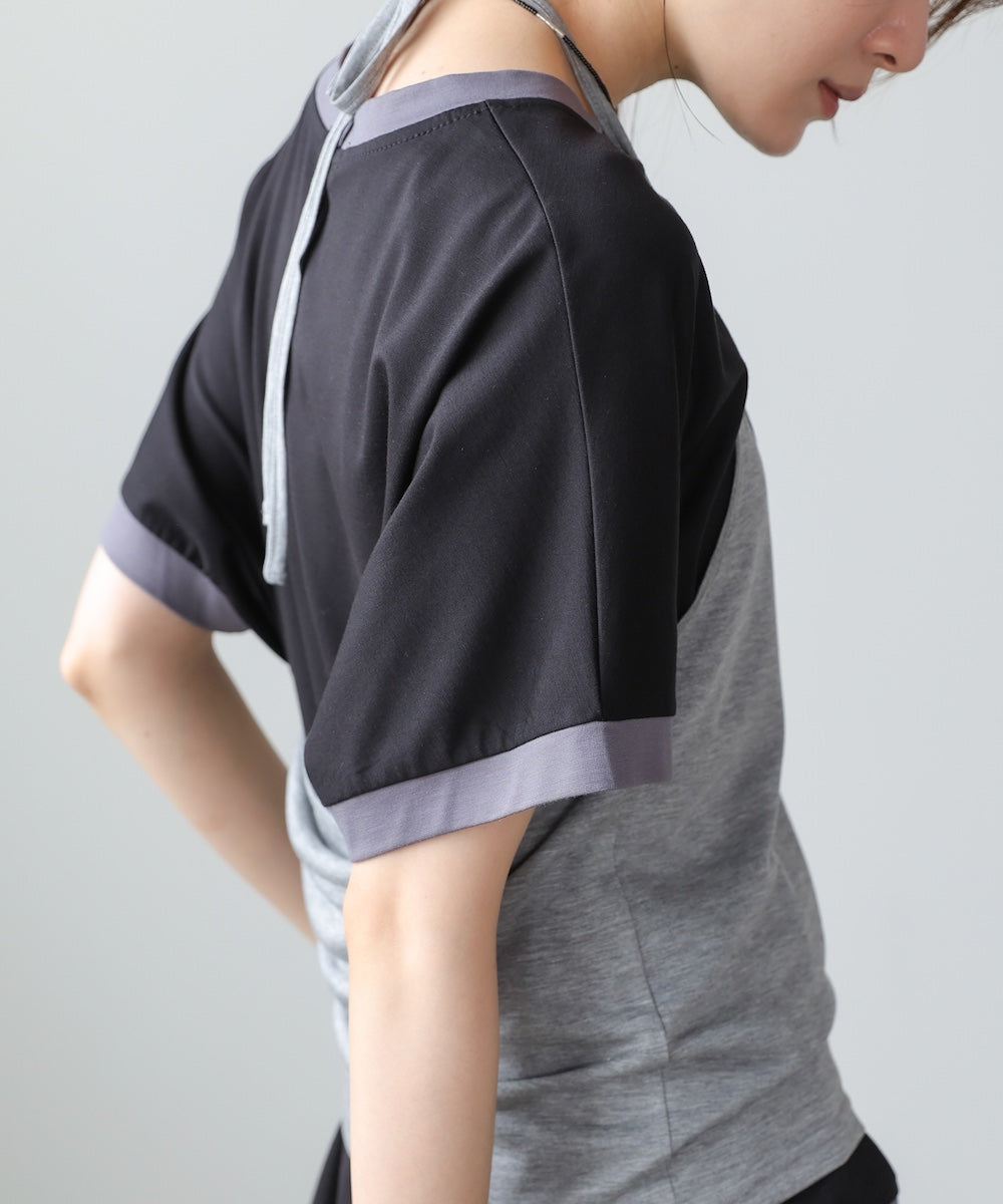 バイカラーTシャツ【Select by Bou Jeloud】