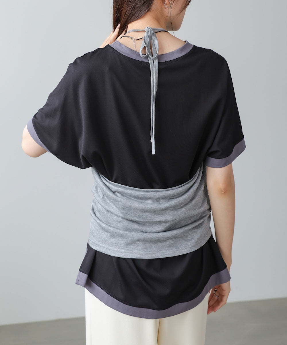 バイカラーTシャツ【Select by Bou Jeloud】
