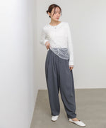 チュールレイヤードトップス