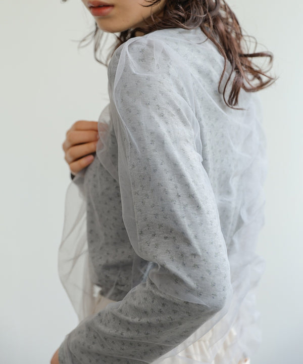 チュールレイヤードトップス