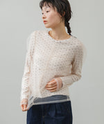 チュールレイヤードトップス