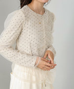 チュールレイヤードトップス